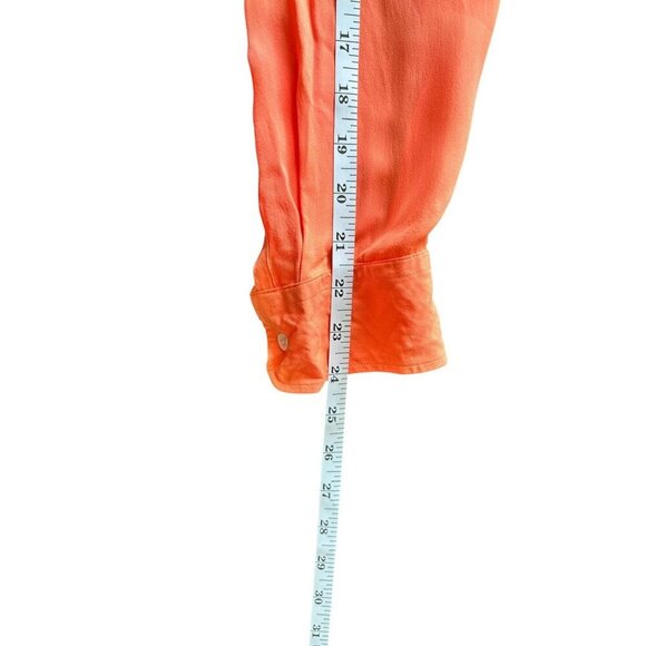 Polo Ralph Lauren Women's Light Weight Peach Long Sleeve Top - Picture 6 of 7